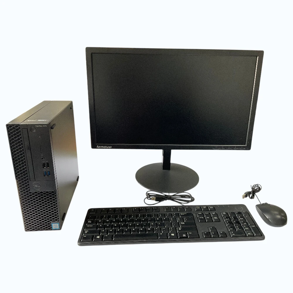 DELL OPTIPLEX 3070 i5-9th Gen/8GB RAM/256GB SSD/IPS Frameless FHD monitor/Wired Keyboard & Mouse - Image 2