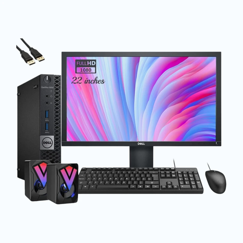 DELL WYSE 7040 THIN CLIENT i5-6th Gen/8GB RAM/240GB SSD/22-inch Monitor/Wired Keyboard & Mouse